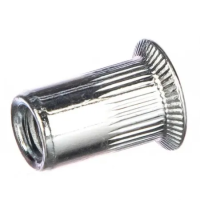 Гайка заклепка М4х11.5 потайной бортик с насечкой